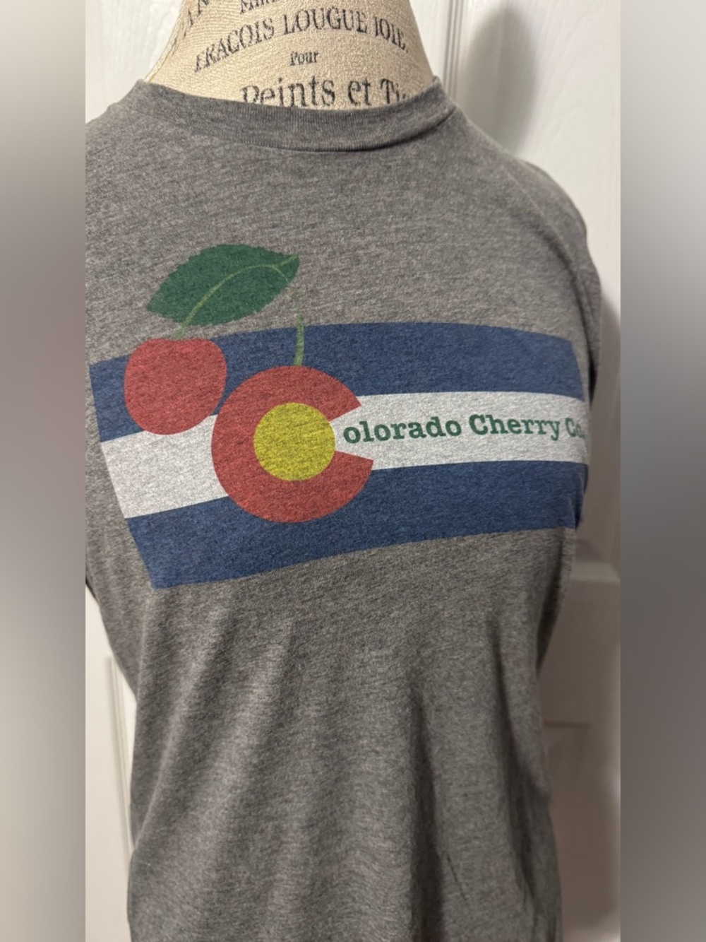 Bella Canvas Colorado Cherry Co Graphic Tee Medium Gray